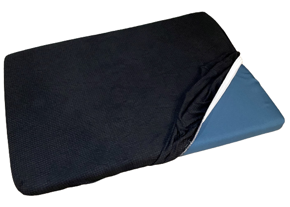 Black square dog bed cover removable