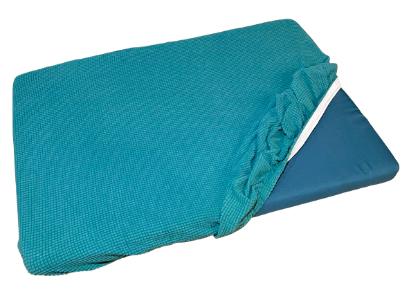 Teal Elastic Band Design of ClevFUR Pet Bed Cover