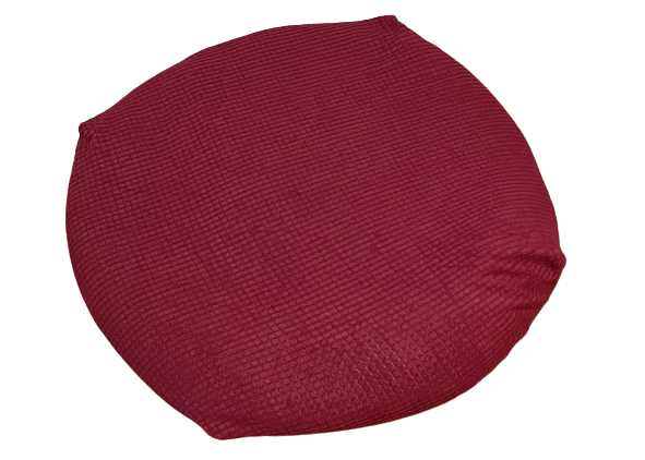 Burgundy Red round dog bed cover